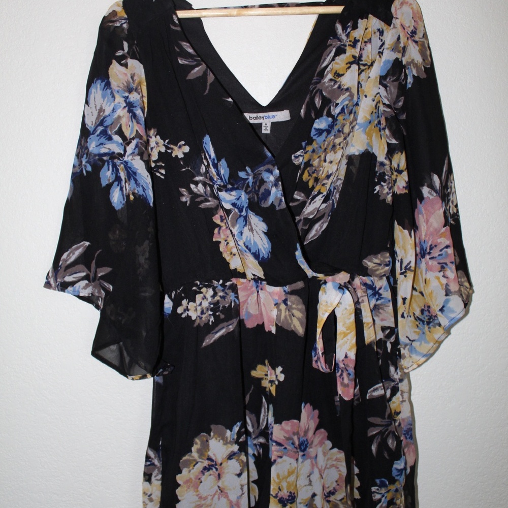Black Floral Romper